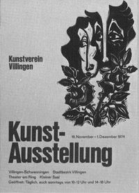 plakat kunstverein 1974