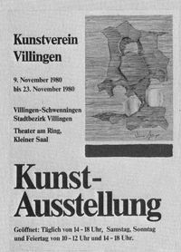 plakat kunstverein 1980