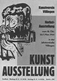 plakat kunstverein 1964