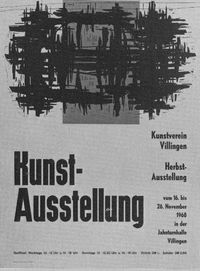 plakat kunstverein 1968