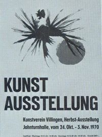 plakat kunstverein 1970