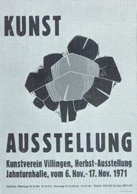 plakat kunstverein 1971