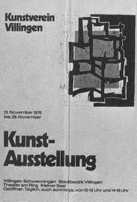 plakat kunstverein 1976