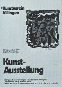 plakat kunstverein 1977